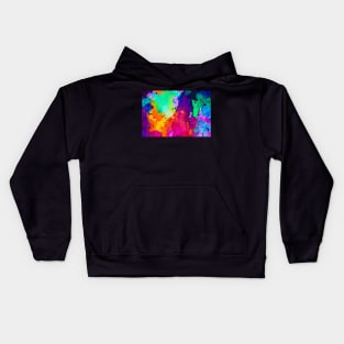 Glow of colors Abstract mix of vibrant colors, one of a kind, Cool look Kids Hoodie